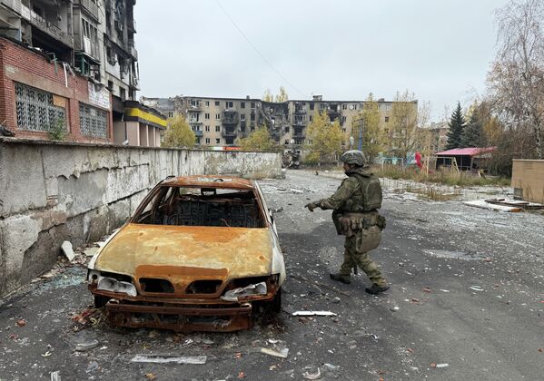 Военнослужащие Вооруженных сил РФ в Красноармейске - Sputnik Беларусь