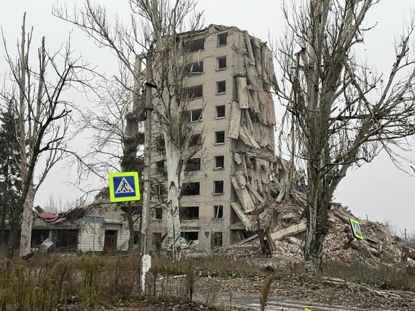 Освобожденный российскими военными Красноармейск в ДНР - Sputnik Беларусь