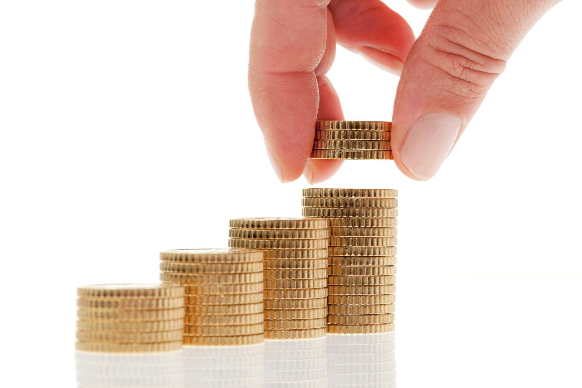 Стопки монет