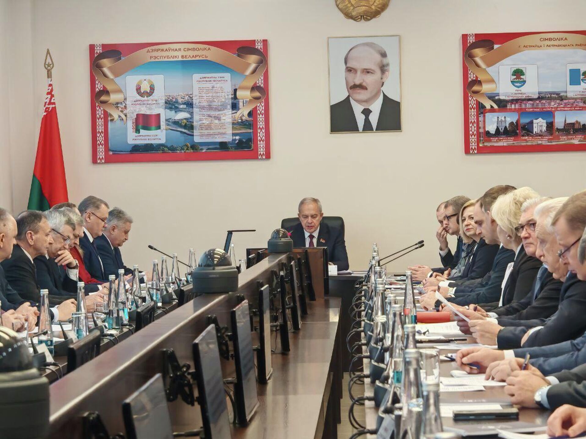 Заседание Совета Палаты представителей на БелАЭС - Sputnik Беларусь, 1920, 22.12.2025