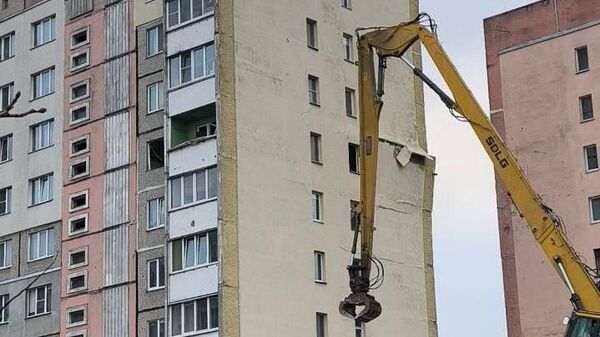 Ликвидация последствий взрыва газа в многоэтажке Гомеля - Sputnik Беларусь