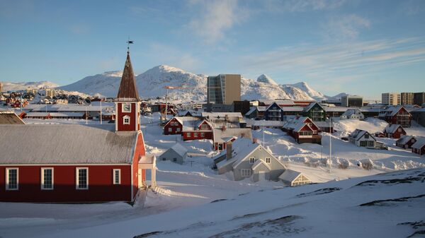 Вид на центр гренландской столицы Нуук - Sputnik Беларусь