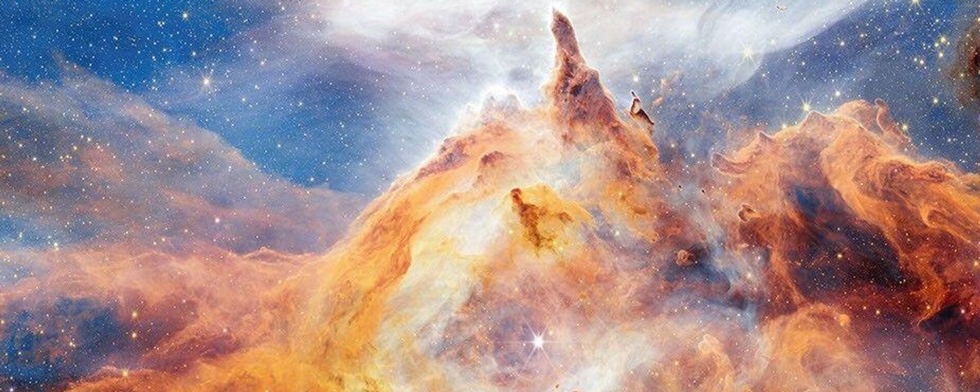 Касмічны тэлескоп Джэймс Уэб дэталёва захаваў месца нараджэння масіўных зорак – вобласць зоркаўтварэння пад назвай Pismis 2, якая знаходзіцца ў цэнтры туманнасці Лобстар у сузор’і Скарпіёна - Sputnik Беларусь, 1920, 30.12.2025