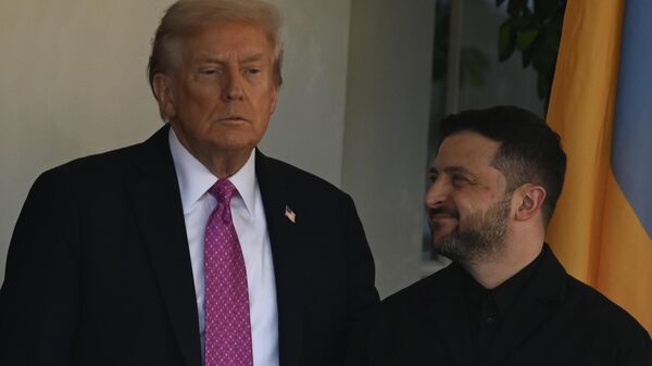 Президент США Дональд Трамп и Владимир Зеленский - Sputnik Беларусь