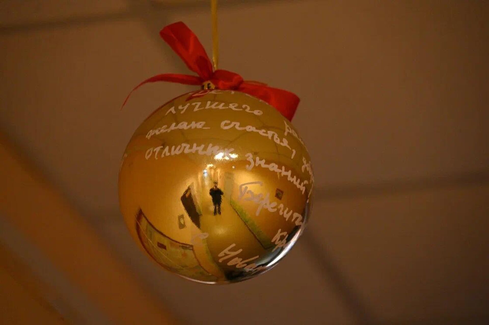 Новогодний шар с пожеланиями