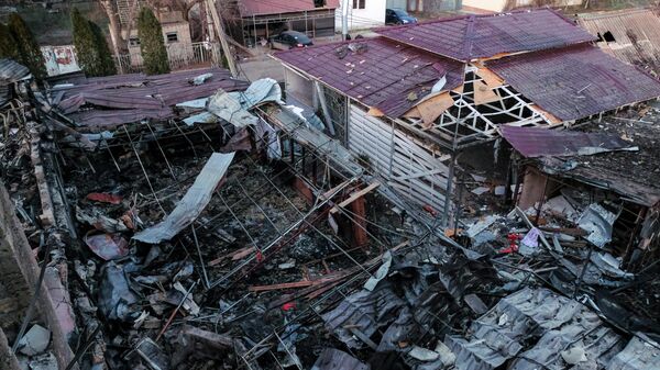 Последствия атаки БПЛА ВСУ на поселок Хорлы в Херсонской области - Sputnik Беларусь