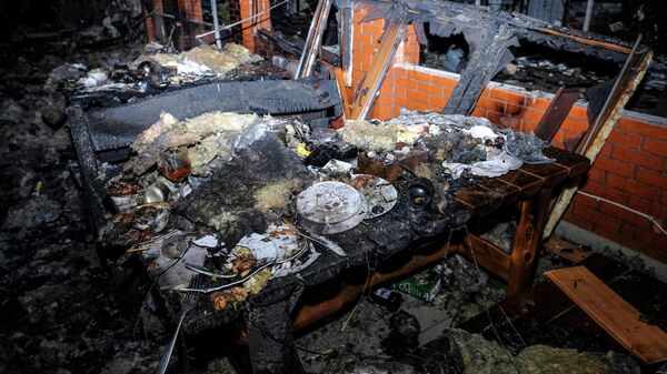 Последствия атаки БПЛА ВСУ на поселок Хорлы в Херсонской области - Sputnik Беларусь