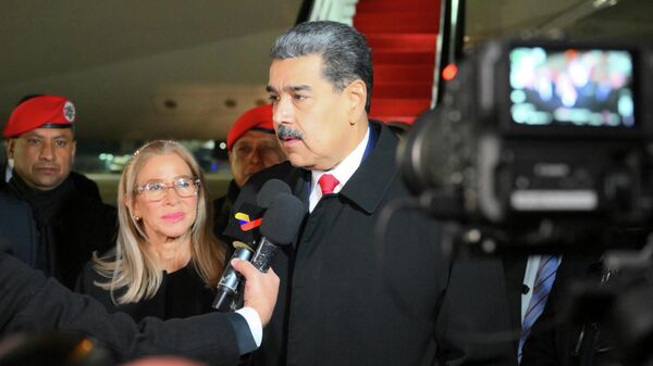 Прэзідэнт Венесуэлы Нікалас Мадура з жонкай Сіліяй Флорэс - Sputnik Беларусь