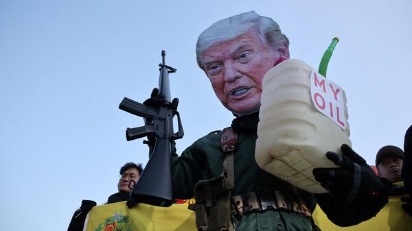 Карикатура на президента США Дональда Трампа после военной операции в Венесуэле - Sputnik Беларусь