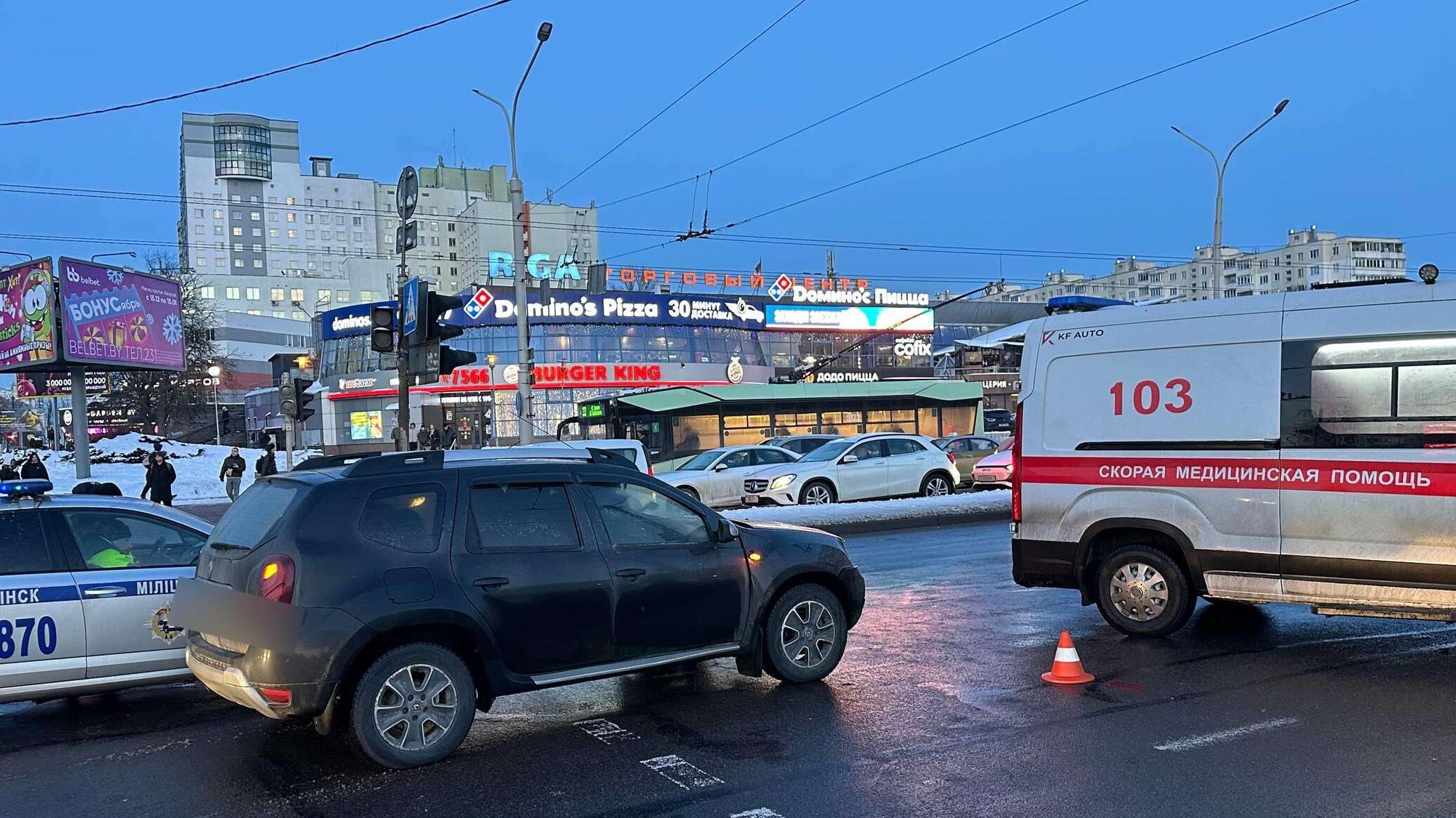 Легковушка сбила девочку-подростка в Минске