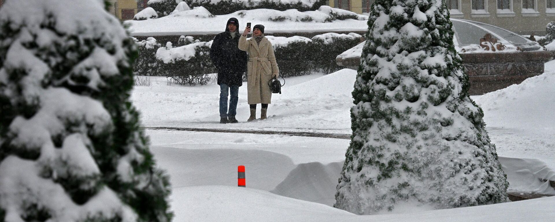 Снег в Минске