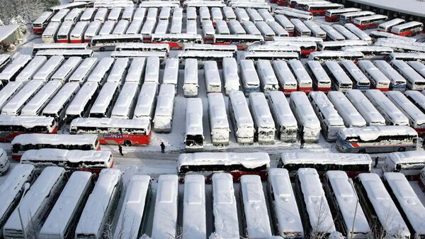 Городские автобусы, Южная Корея, архивное фото - Sputnik Беларусь