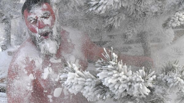 Любитель зимнего плавания - Sputnik Беларусь