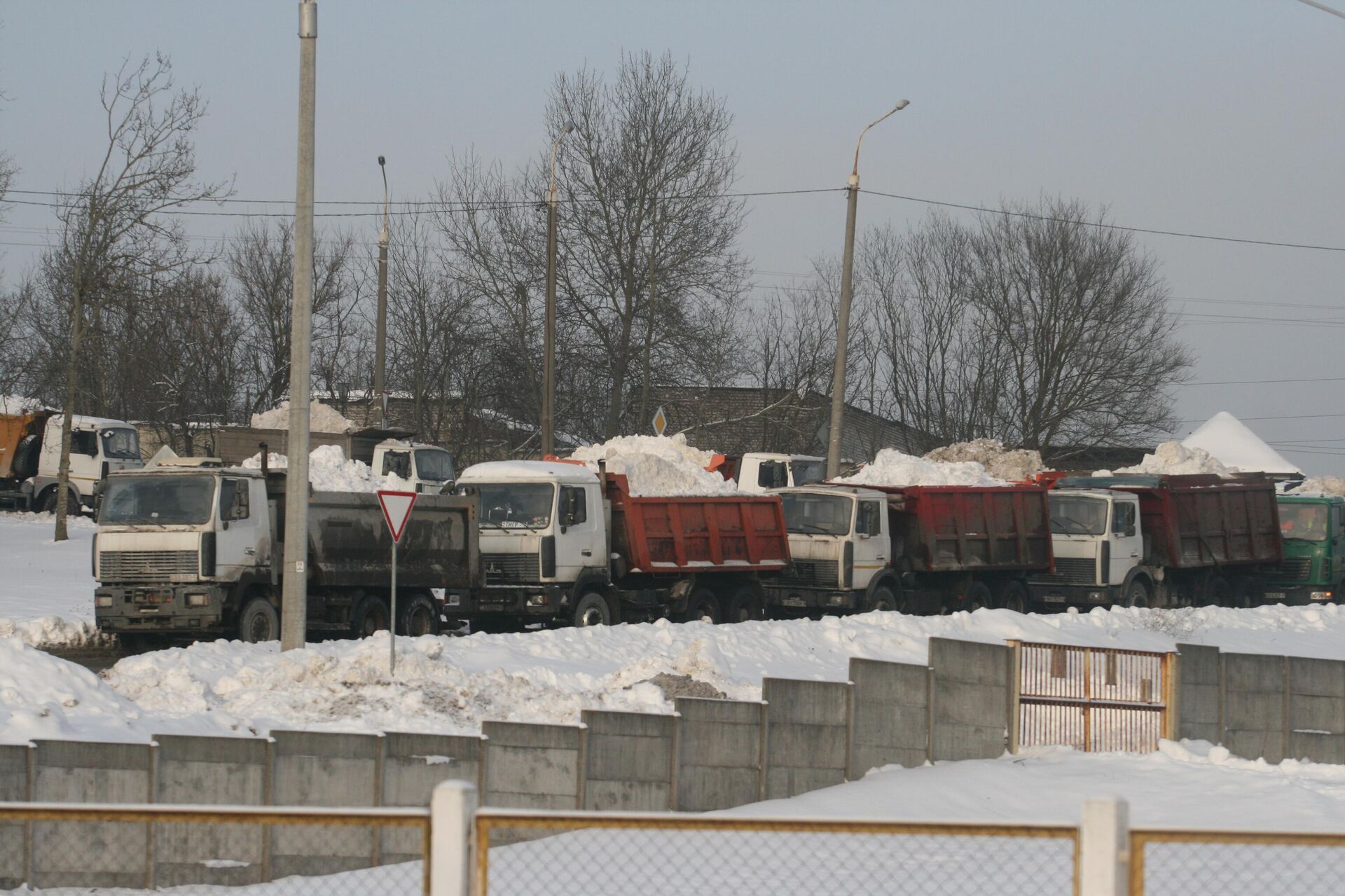 Снегоплавильный пункт - Sputnik Беларусь, 1920, 15.01.2026