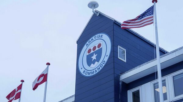 Флаги Гренландии и США - Sputnik Беларусь