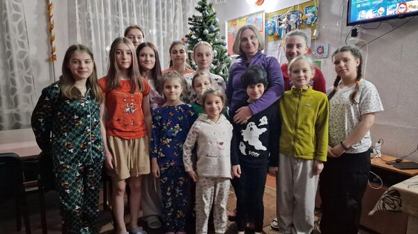 Воспитанницы детской спецшколы-интерната в Антраците - Sputnik Беларусь