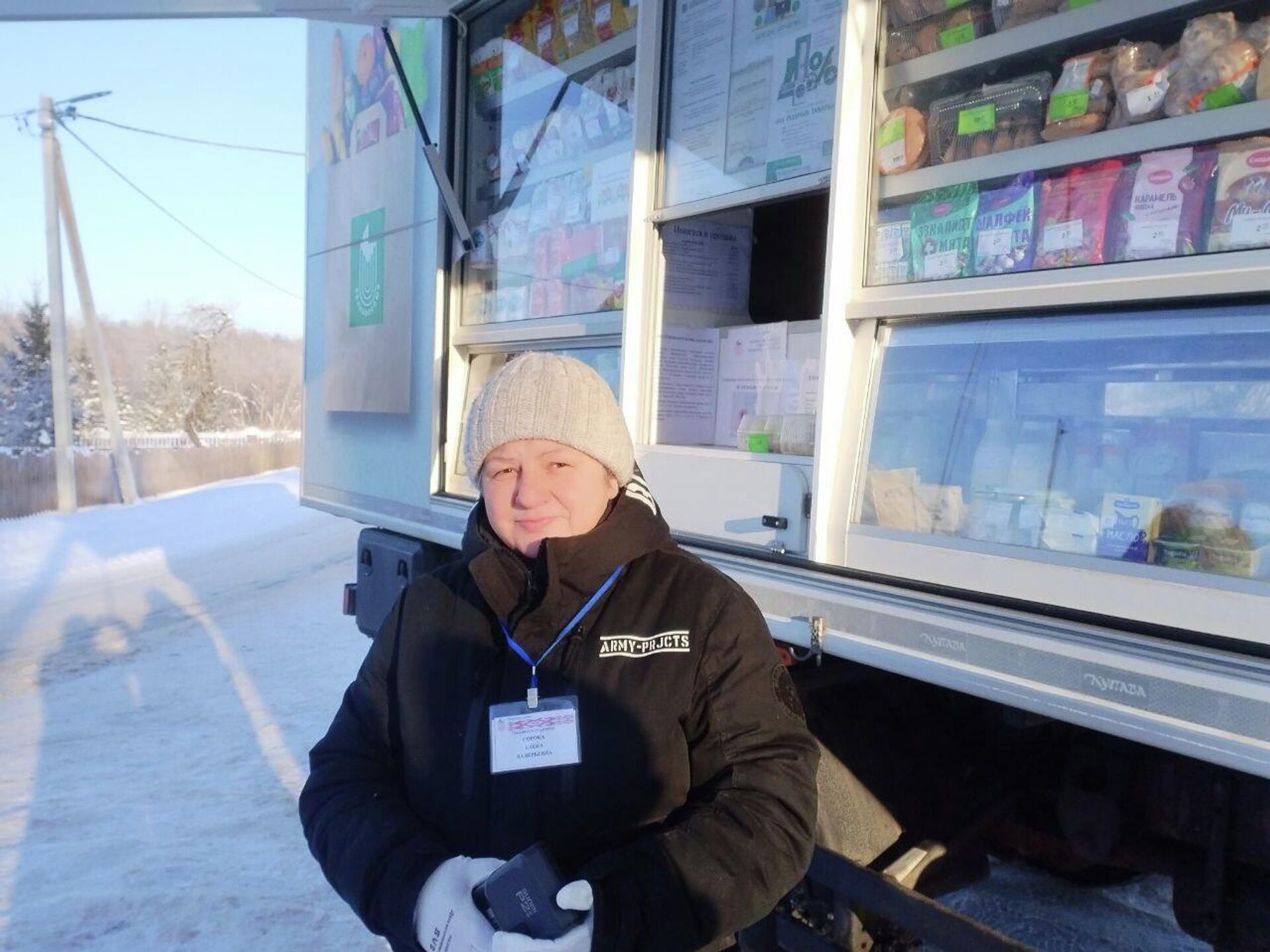 Продавец автолавки Елена Сорока - Sputnik Беларусь, 1920, 22.01.2026