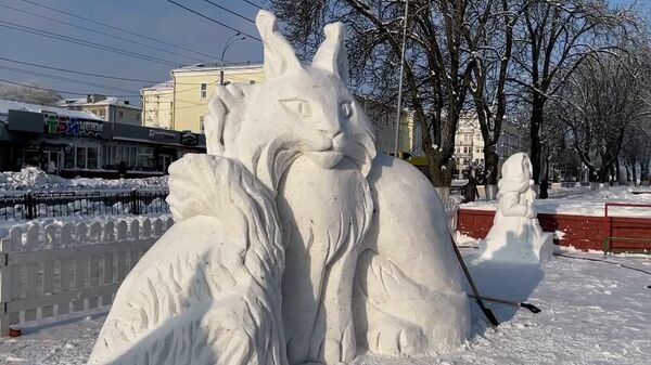 Фигуры из снега в Гомеле - Sputnik Беларусь