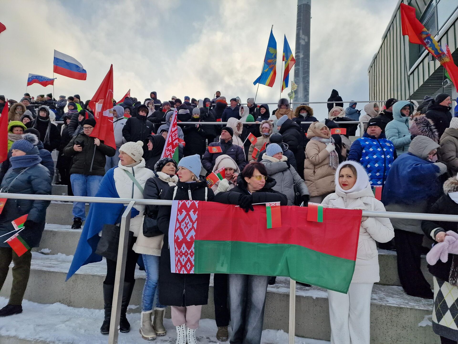 Болельщики в Раубичах - Sputnik Беларусь, 1920, 23.01.2026