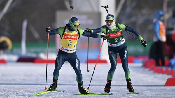 Белорусские биатлонисты на Кубке Содружества в Раубичах - Sputnik Беларусь