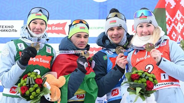 На награждении белорусской команды в Раубичах - Sputnik Беларусь