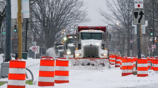 Снегопады в Вашингтоне  - Sputnik Беларусь