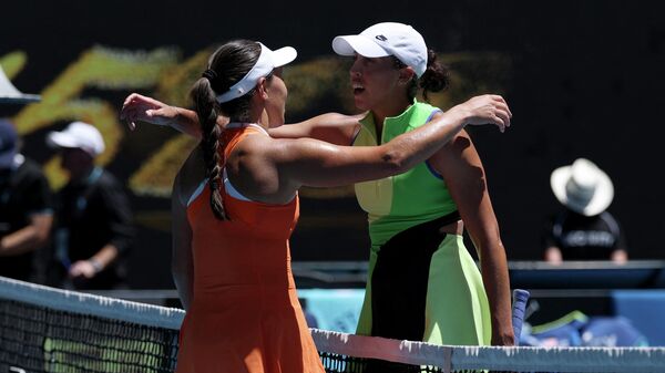 Мэдисон Киз и Джессика Пегула на турнире в Мельбурне - Sputnik Беларусь
