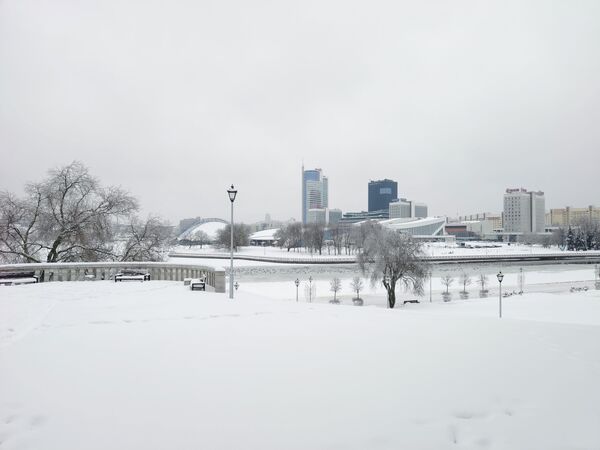 Снег в Минске - Sputnik Беларусь