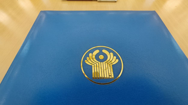 Папка с лагатыпам СНД - Sputnik Беларусь