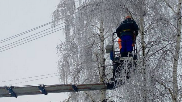 Работы по восстановлению энергоснабжения - Sputnik Беларусь