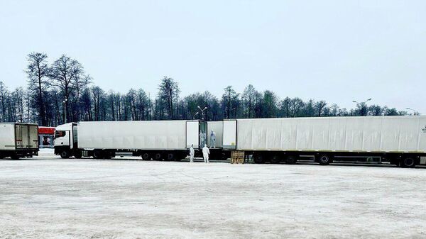 Рефрижераторы с телами погибших военнослужащих - Sputnik Беларусь