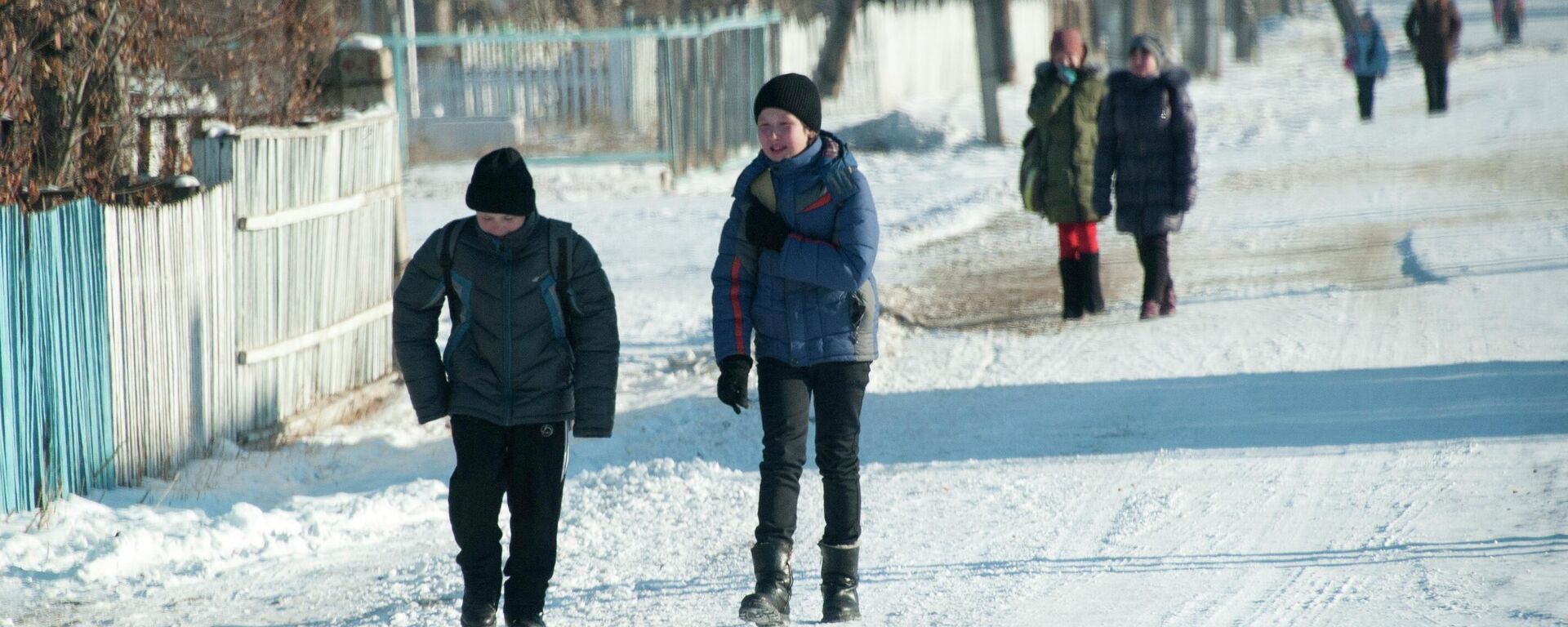 Дети возвращаются после уроков из школы - Sputnik Беларусь, 1920, 02.02.2026