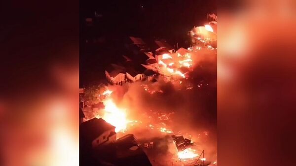 Кадры пожара на Филиппинах - Sputnik Беларусь