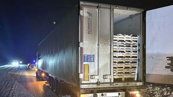 Один из задержанных грузовиков - Sputnik Беларусь