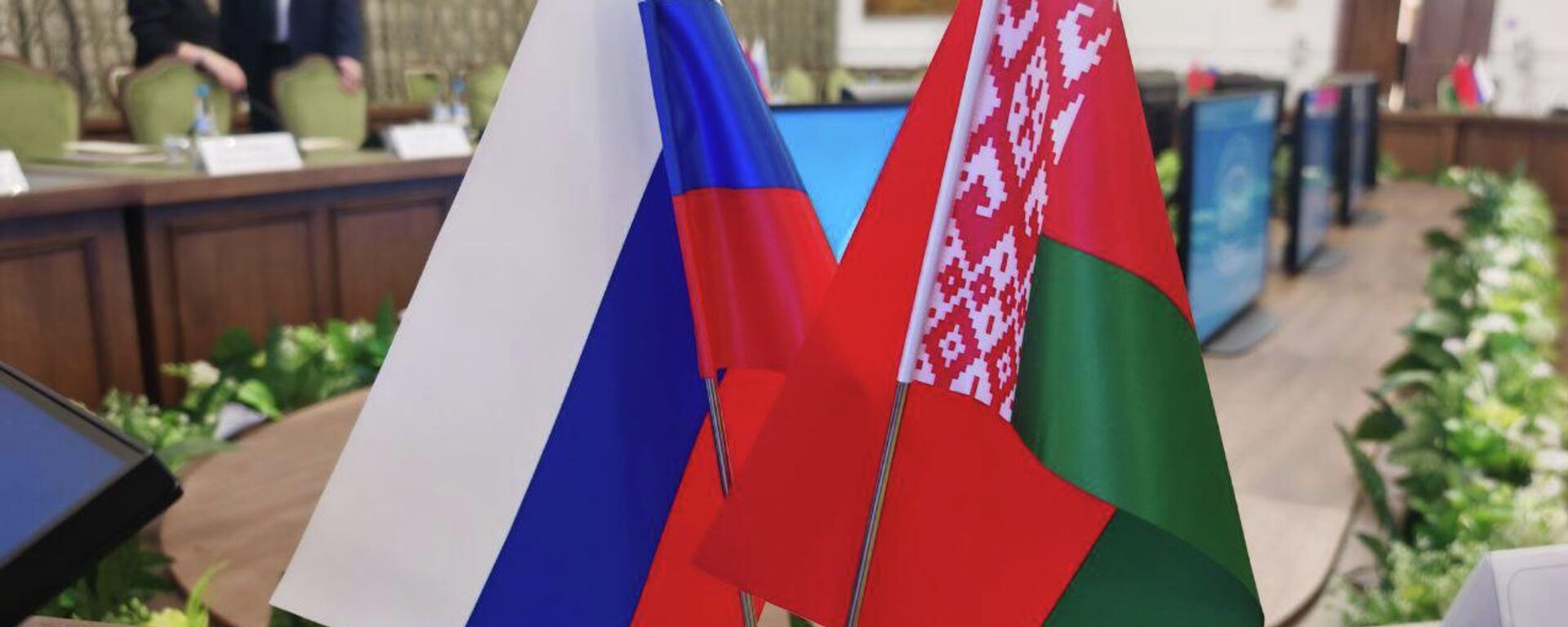 Флагі Расіі і Беларусі - Sputnik Беларусь, 1920, 06.02.2026