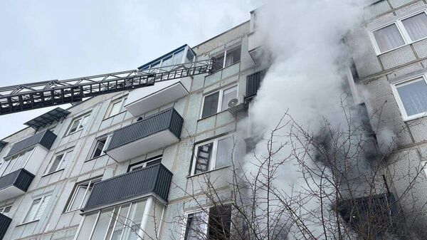 На месте пожара в Гродно - Sputnik Беларусь