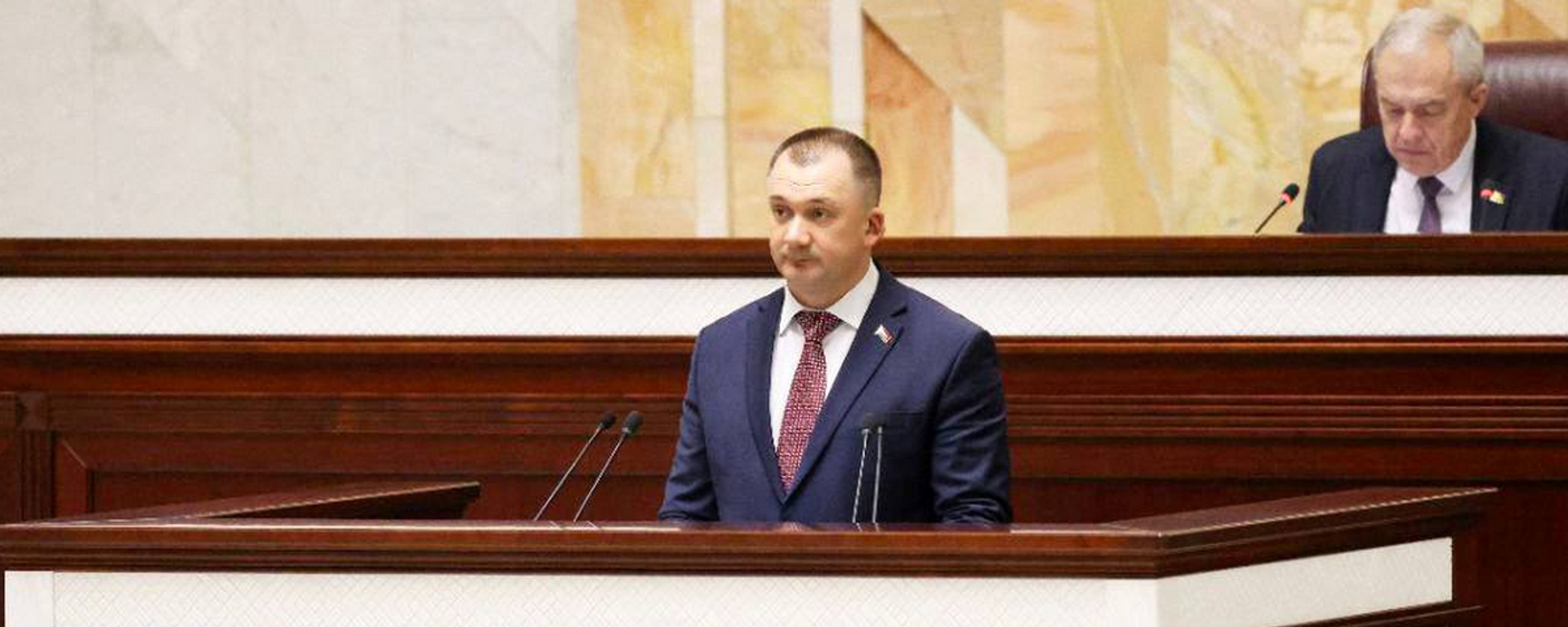 Міністр унутраных спраў Іван Кубракоў на пасяджэнні Палаты прадстаўнікоў Нацыянальнага сходу - Sputnik Беларусь, 1920, 11.02.2026