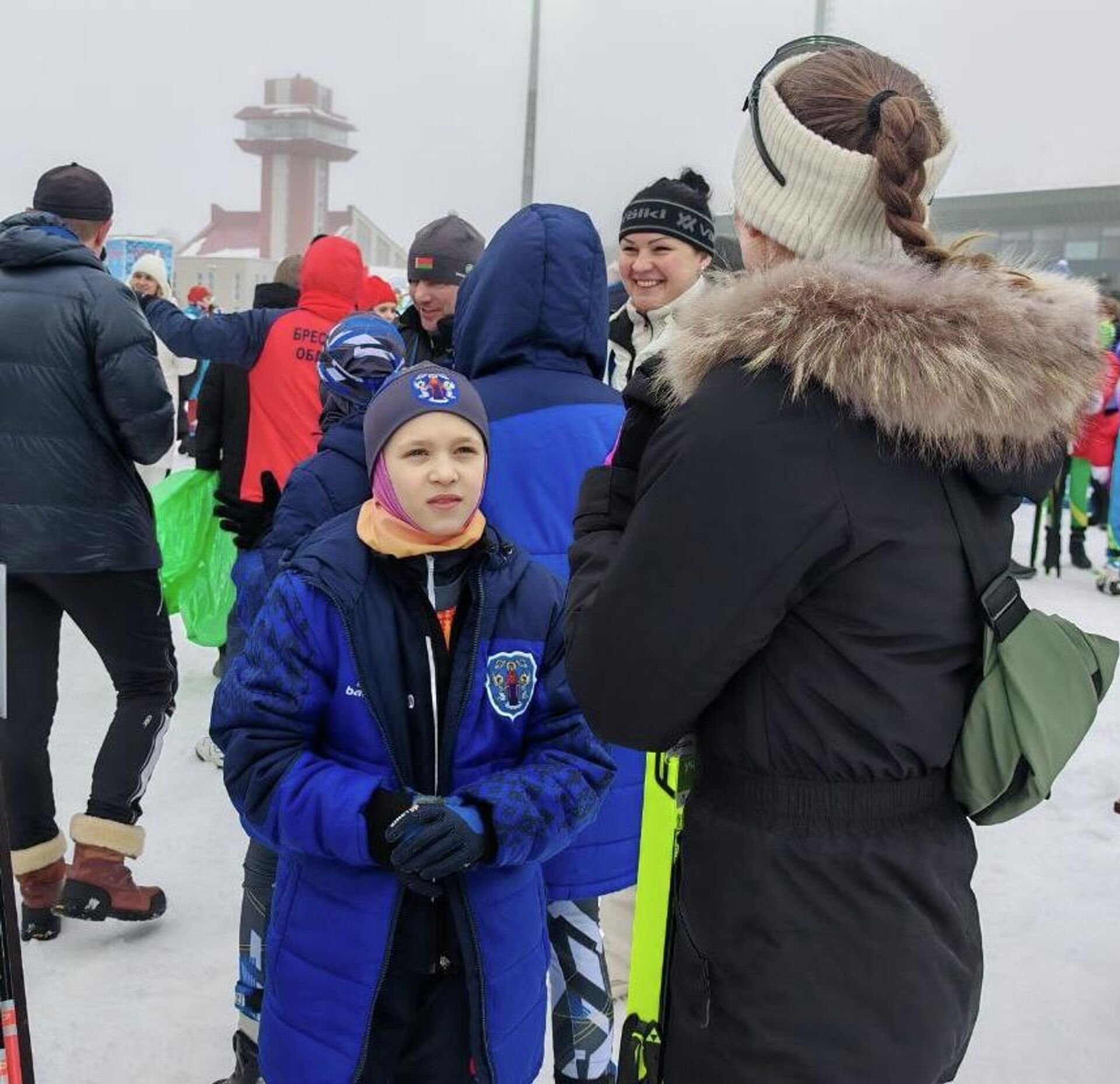 Ксения Бьорндален перед соревнованиями Снежный снайпер