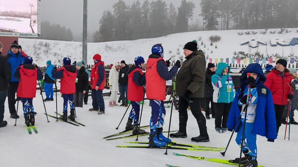 Спаборніцтвы Снежны снайпер - Sputnik Беларусь