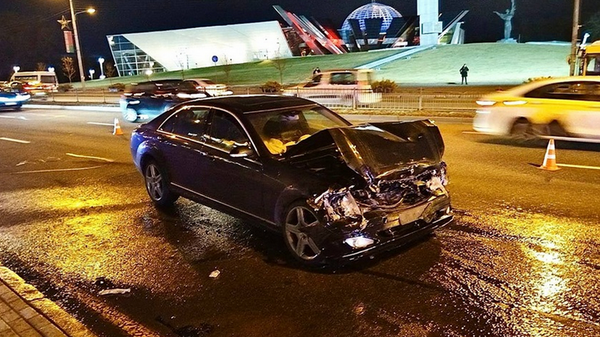 ДТП на проспекте Победителей в Минске - Sputnik Беларусь