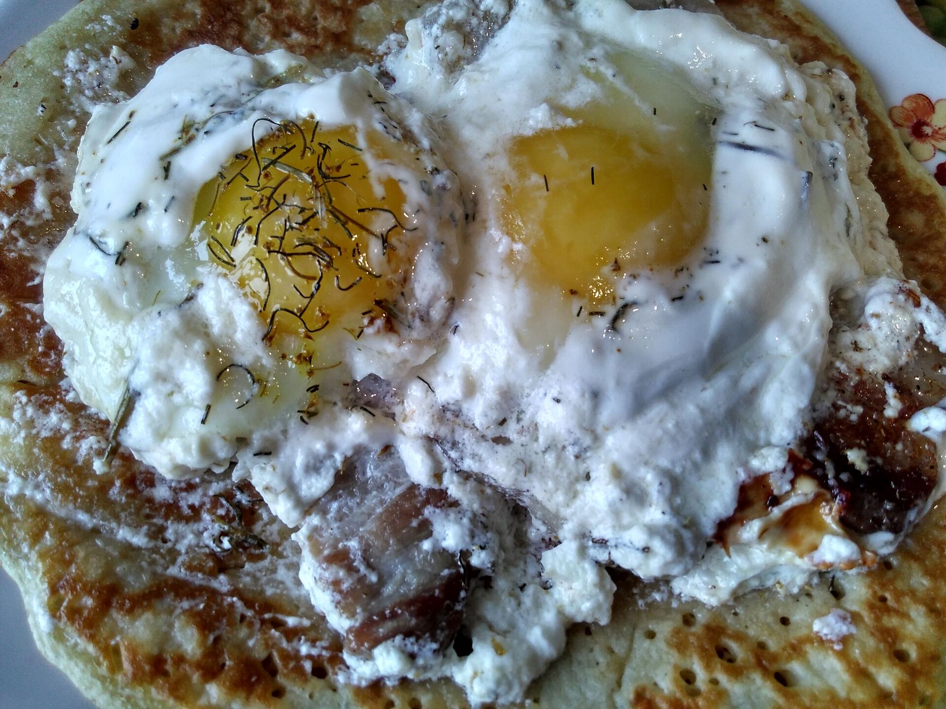 Яечня на бліне - Sputnik Беларусь, 1920, 20.02.2026