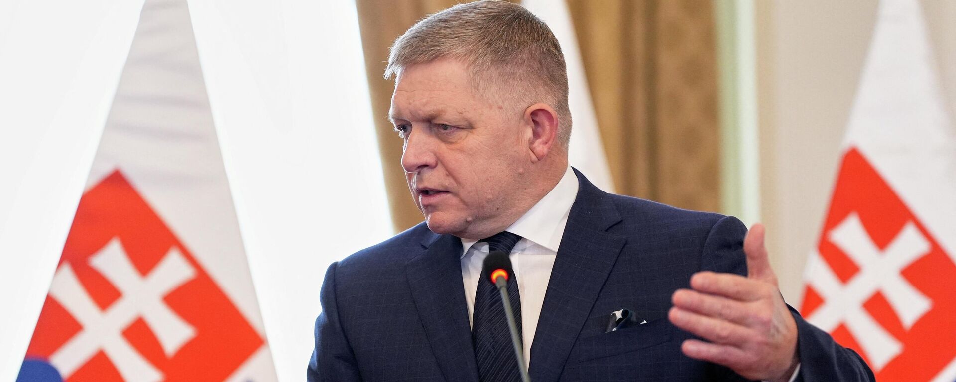Прэм’ер-міністр Славакіі Роберт Фіца - Sputnik Беларусь, 1920, 08.03.2026