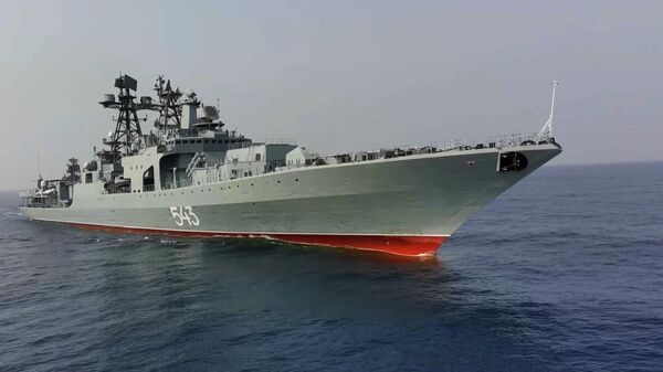 Морской охотник: фрегат Маршал Шапошников на учениях в Индии (видео) - Sputnik Беларусь