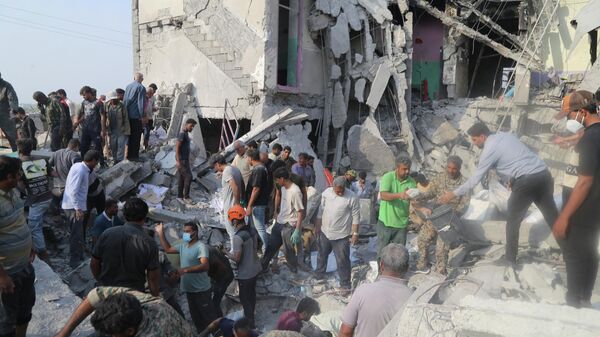 Наступствы ізраільскага ўдару па школе ў Мінабе - Sputnik Беларусь