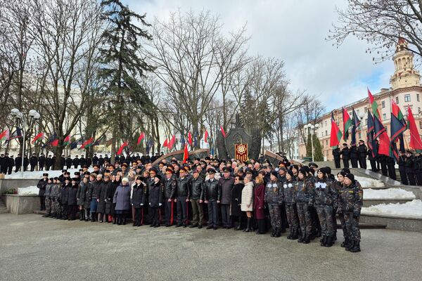 Память погибших при исполнении долга сотрудников милиции почтили в Минске - Sputnik Беларусь