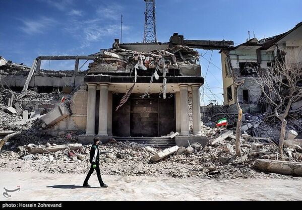 Разрушенные здания после авиаударов США и Израиля по Тегерану