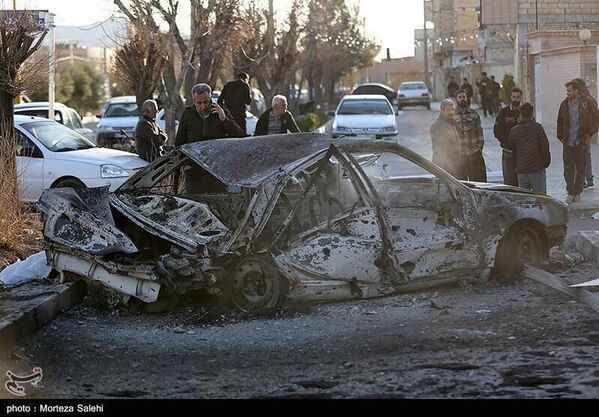 Последствия авиаударов США и Израиля по пригороду Исфахана.