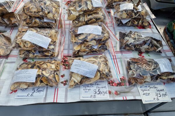 Грибы на Комаровском рынке - Sputnik Беларусь