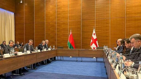 Пасяджэнне Міжурадавай беларуска-грузінскай камісіі па эканамічным супрацоўніцтве ў Тбілісі - Sputnik Беларусь