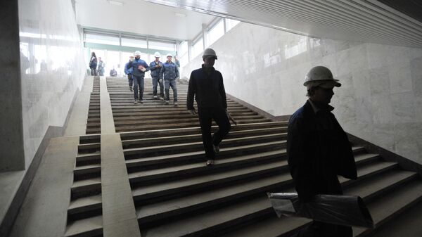 Строительство станции метро Ботаническая в Екатеринбурге - Sputnik Беларусь